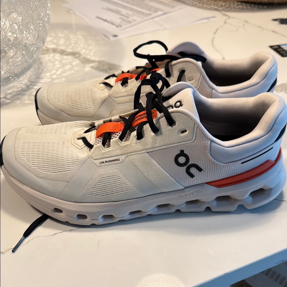 On Running CloudRunner Shoes - White and Orange